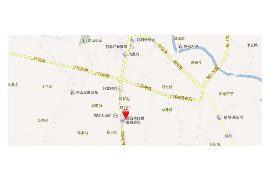 大足洋龙·福缔湾交通图