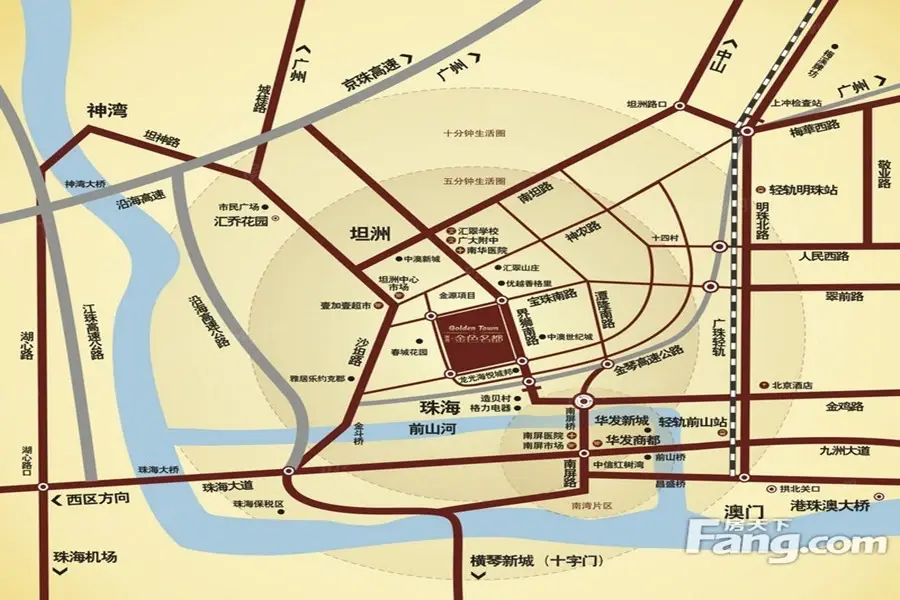 汇乔金色名都交通图