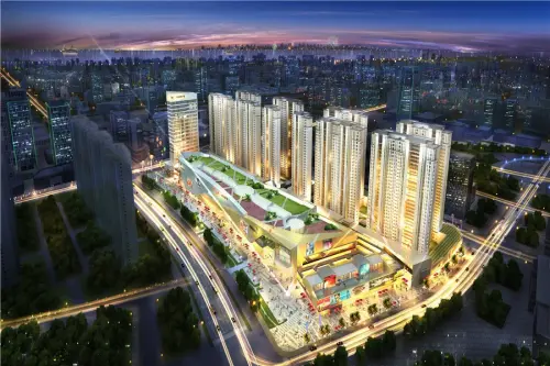 镇江新城吾悦广场效果图鸟瞰
