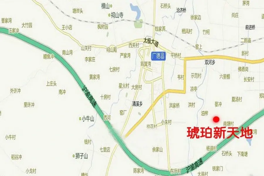 琥珀·新天地交通图