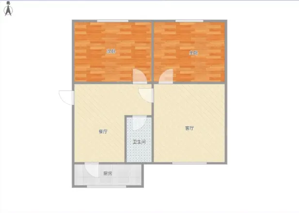 北合街省七局宿舍户型图