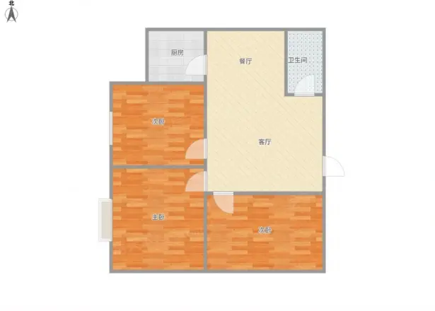 北合街省七局宿舍户型图