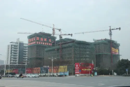 聚鑫雅苑实景图工程进度实景图（2016-1-27）