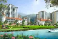 五指山澜湖岸边度假小区实景图