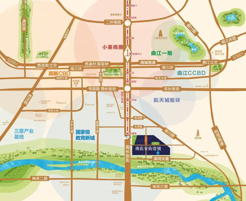 融创天朗南长安街壹号交通图
