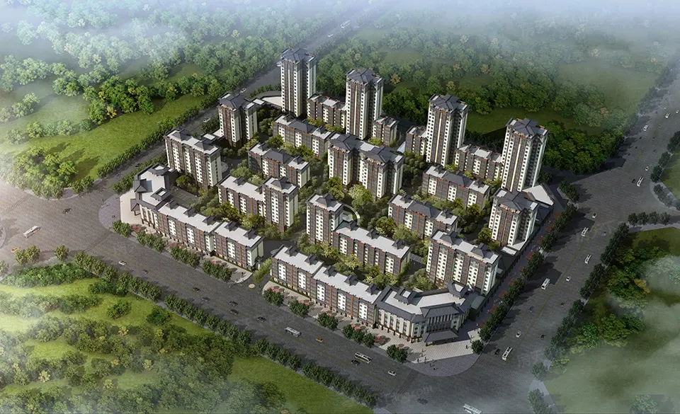 国泰家园B区楼栋平面图