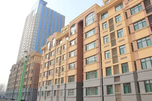 紫金花园实景图多层南外立面施工实景图(2016-03-18)