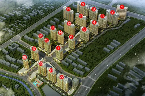 领秀紫晶城效果图标号鸟瞰图