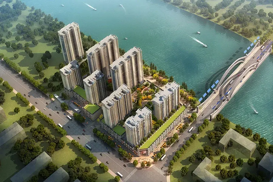 阳光水岸实景图