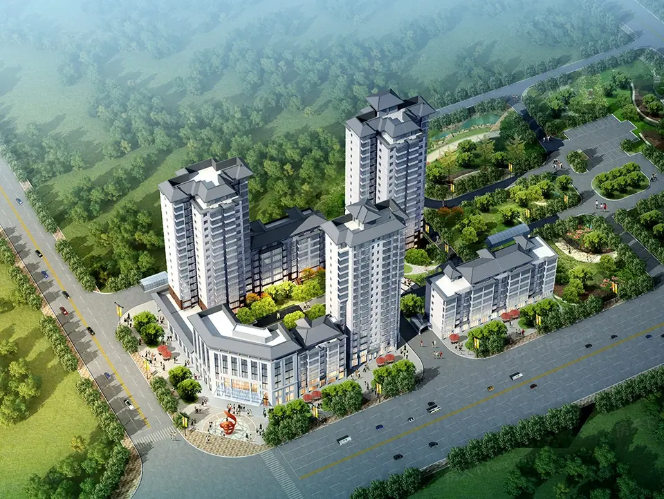 春光丽景小区效果图