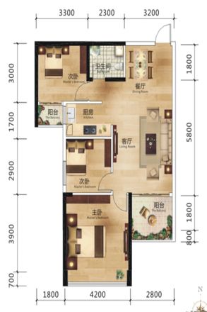 东昇时代户型图