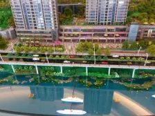 此房近小区中庭住家安静舒适还可以看嘉陵视野好