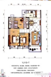 碧桂园3室2厅1厨2卫建面119.0㎡
