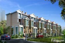 城北联排别墅,带花园南向户型,三层共212平方5房,证件齐全