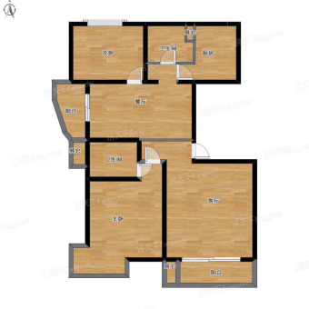 2 1户型,了真的没有了,十年出一套,精装修,上海浦东三林金谊河畔二手