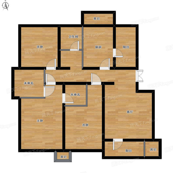 花溪镇央企清水南北通厅全明户型带70平花园边户户型好采光好,大连旅