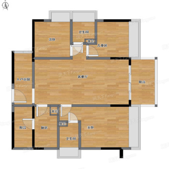 王洲湾一号 高层毛坯三房 格局方正实用 采光通风好 业主诚心出售