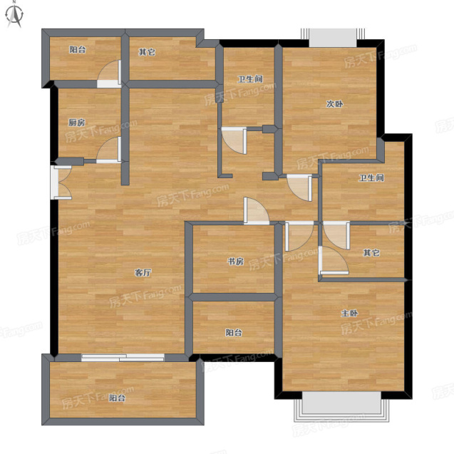 94平 3室2厅 精装修 长水航城水杉苑 65万 电梯房