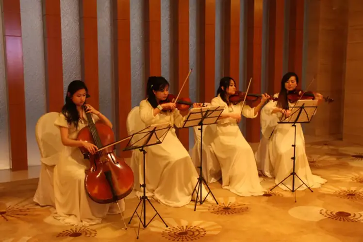 2/6 签到处小提琴演奏迎宾曲