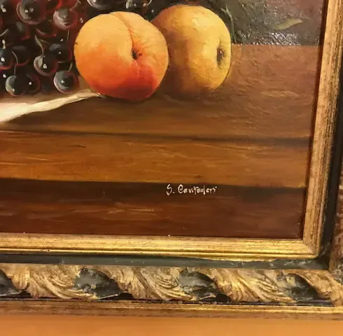 玉有万範 油彩画