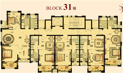 颐景御园小高层户型图